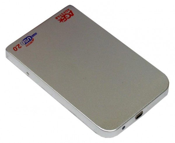 Корпус внешний для SATA HDD 2.5",USB 2.0,AgeStar,Silver, (SUB201), SUB201 Silver