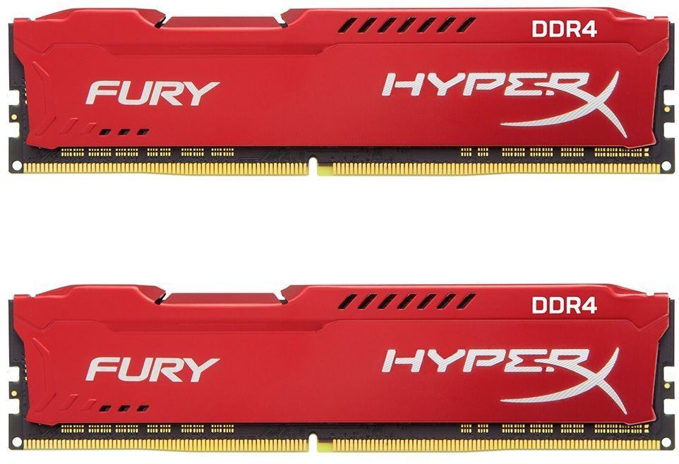 Память оперативная Kingston 32GB 2133MHz DDR4 CL14 DIMM (Kit of 2) HyperX FURY Red, HX421C14FRK2/32