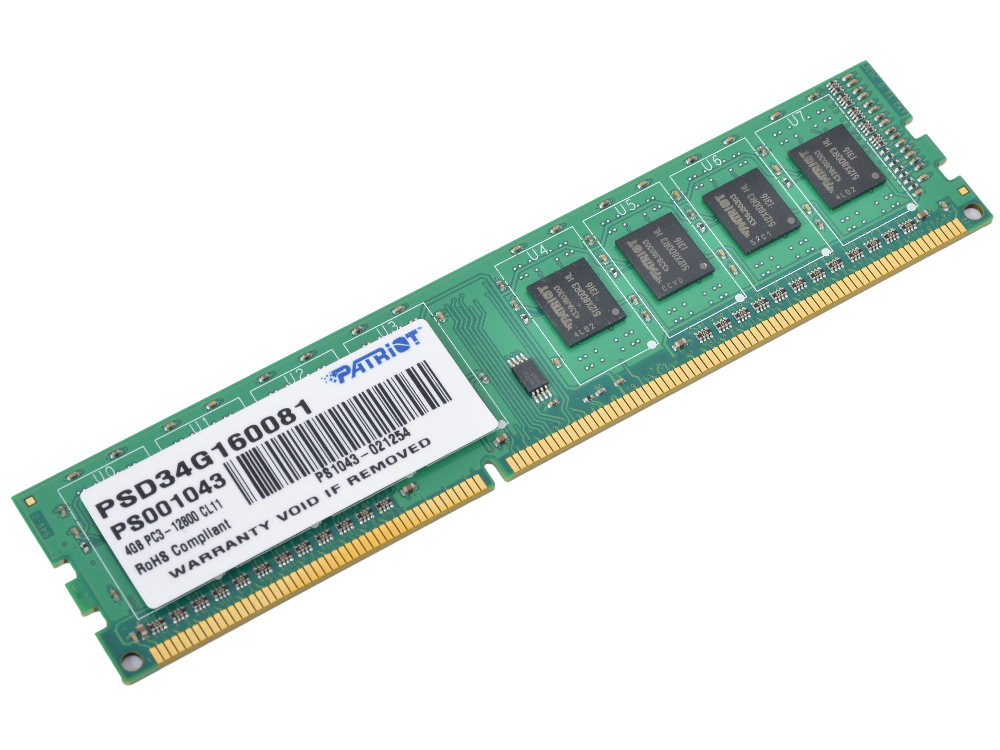 Память DIMM 4 GB,DDR4,PC17000/2133, Patriot Memory