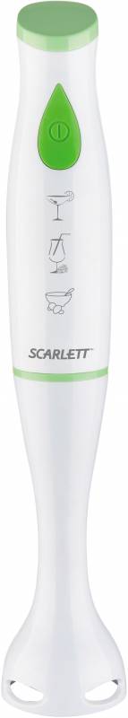 Блендер погружной Scarlett SC-HB42S06 350Вт белый/зеленый