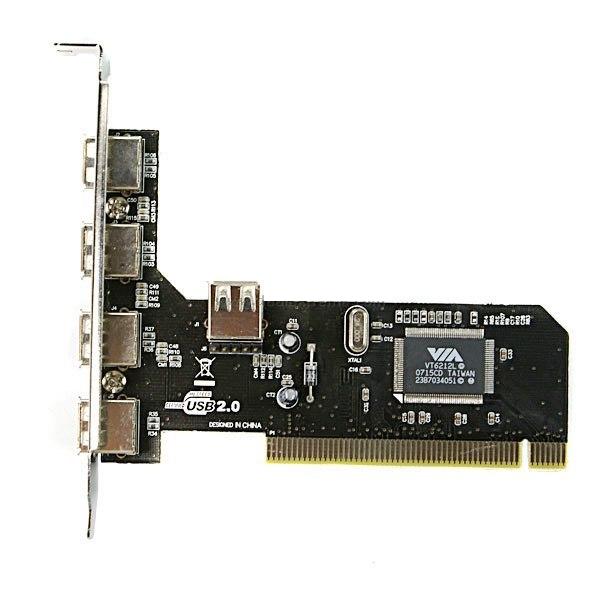 Плата USB 2.0, 5 портов, PCI