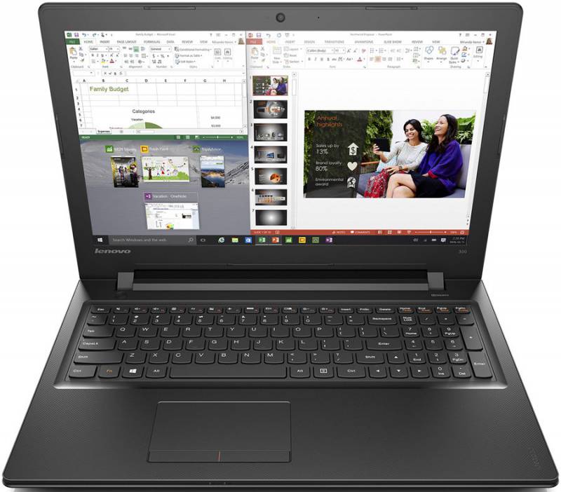 Ноутбук,Lenovo 300-15IBR Intel® Pentium® N3710,4 GB,500GB,15.6",Windows 10, 80M300PGRK