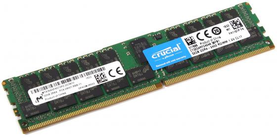 Память оперативная Crucial 32GB DDR4 2400 MT/s (PC4-19200) CL17 DR x4 ECC Registered DIMM 288pin, CT32G4RFD424A