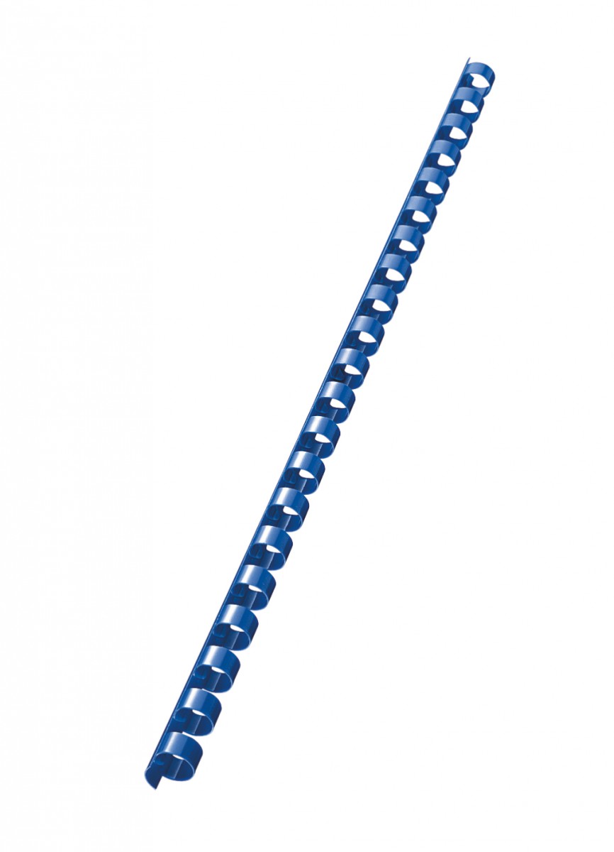 Пружины для переплета пластиковые Fellowes®, 14 мм., (81-100 листов), 100 шт.,  21 кольцо, синие.