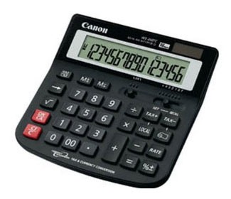 Калькулятор бухгалтерский Canon WS-260 TC черный 16-разр.