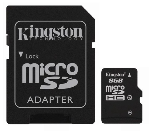 Память Micro Secure Digital Card ,8 GB, (Micro SD) Class 10,Kingston, SDC10/8GB