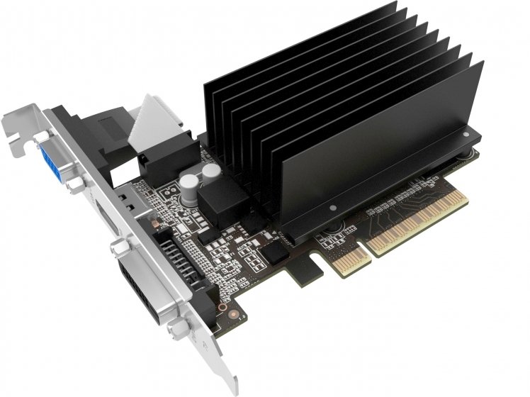Видеокарта,Palit,PCIe-16x,1 GB,DDR3,GeForce GT710, VGA+DVI+HDMI OEM