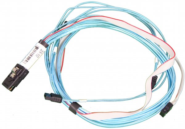 Кабель IPASS to 4 SATA cable (76/66/54/45 cm), with 55 cm SB, CBL-0343L