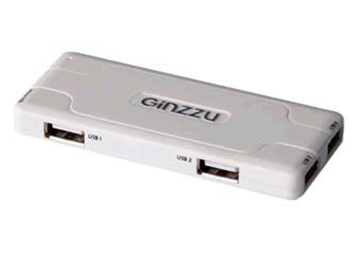 Концентратор,Ginzzu GR-415UB, ( 7 портов USB 2.0)
