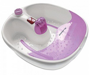 Гидромассажная ванночка для ног Polaris PMB0805 110Вт белый/фиолетовый