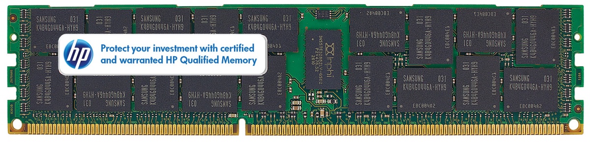 Память HP 4GB 2Rx4 PC3-10600R-9, Kit, 500658-B21