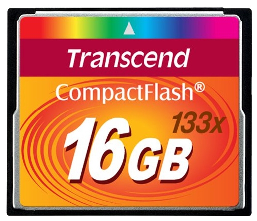 Карта памяти Transcend 16GB CF Card (133X), TS16GCF133