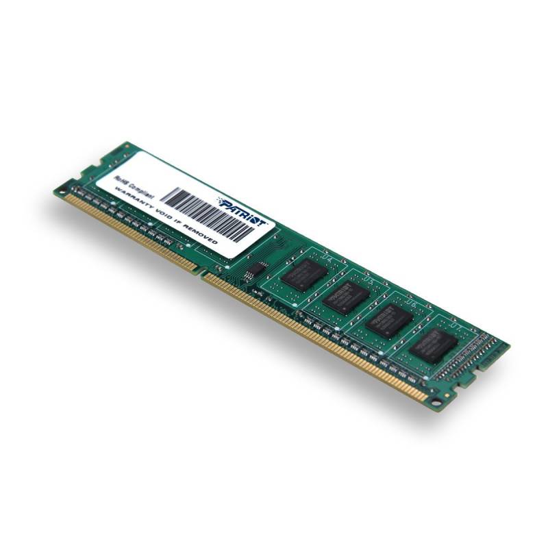 Память DIMM 4 GB,DDR3,PС12800/1600, Patriot, PSD34G160081