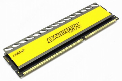 Память DIMM 4 GB DDR3 1866 MT/s (PC3-14900) CL9 @1.5V Ballistix Tactical UDIMM 240pin, Crucial, BLT4G3D1869DT1TX0CEU