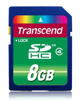 Память Secure Digital Card ,8 GB, (SD), Transcend, TS8GSDHC4