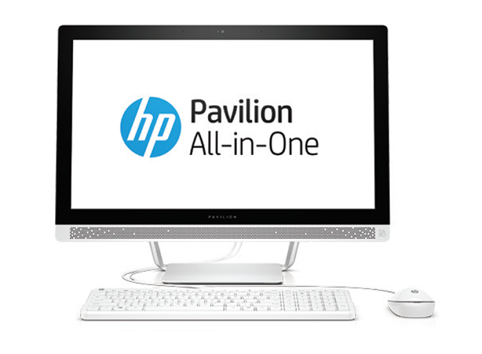 HP Pavilion 24-b236ur 24'' IPS FHD LED Non-touch,Core i3-7100T,4GB DDR4 (1X4GB),1TB,Intel HD Graphics,DVDRW,usb kbd/mouse,Blizzard White,Win10