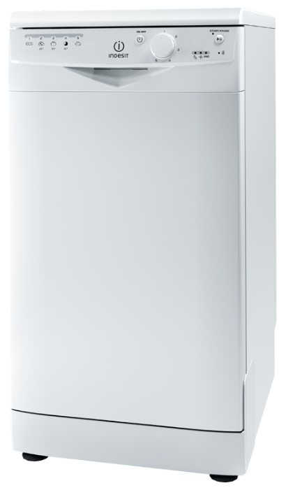Посудомоечная машина INDESIT DSR 15B3 RU (85x45x60, 5 программ, 10 комплектов, LED индикация, 10л за цикл, белая)