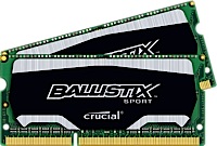Память SO-DIMM 2x4Gb DDR3L 1600MHz Crucial RTL PC3-12800 CL9 204-pin 1.35В kit, BLS2C4G3N169ES4CEU