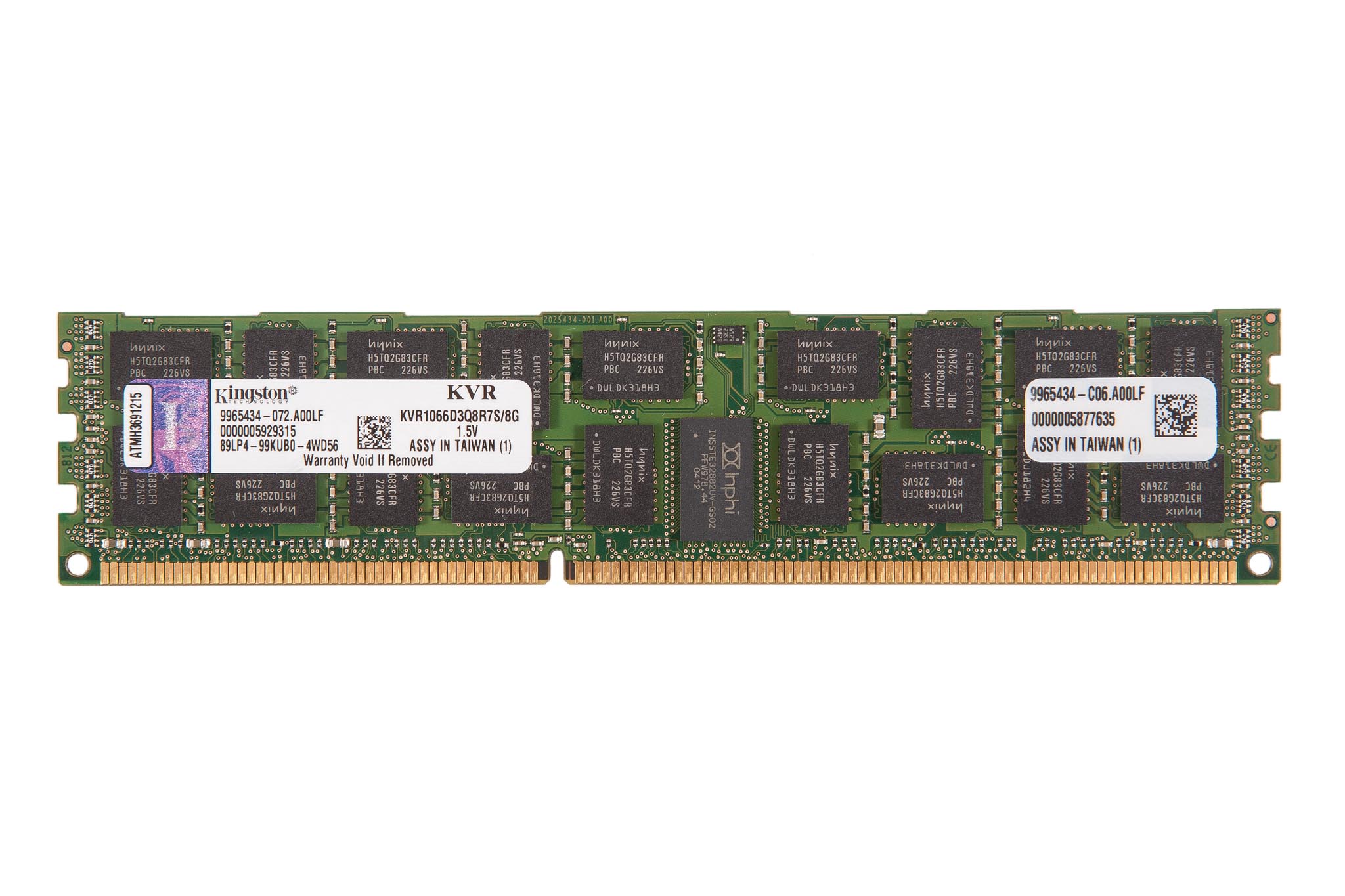 Память Kingston for IBM (00D4988 00D4989 00JV766) DDR3 DIMM 8GB (PC3-12800) 1600MHz ECC Reg Low Voltage Module