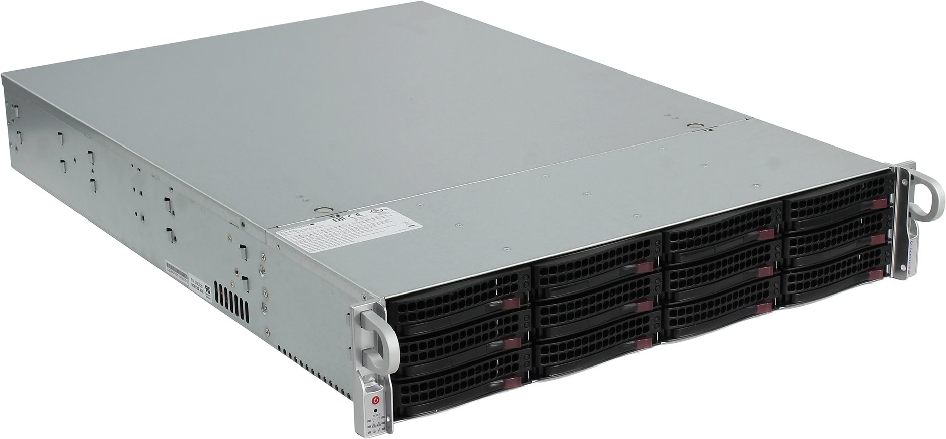 Серверная платформа SuperMicro SSG-6028R-E1CR16T, 2U, 2 x LGA2011-3, Intel C612, 16 x DDR4, 16 x 3.5" SAS, 2x10 Gigabit Ethernet (10 Гбит/с), 1000 Вт