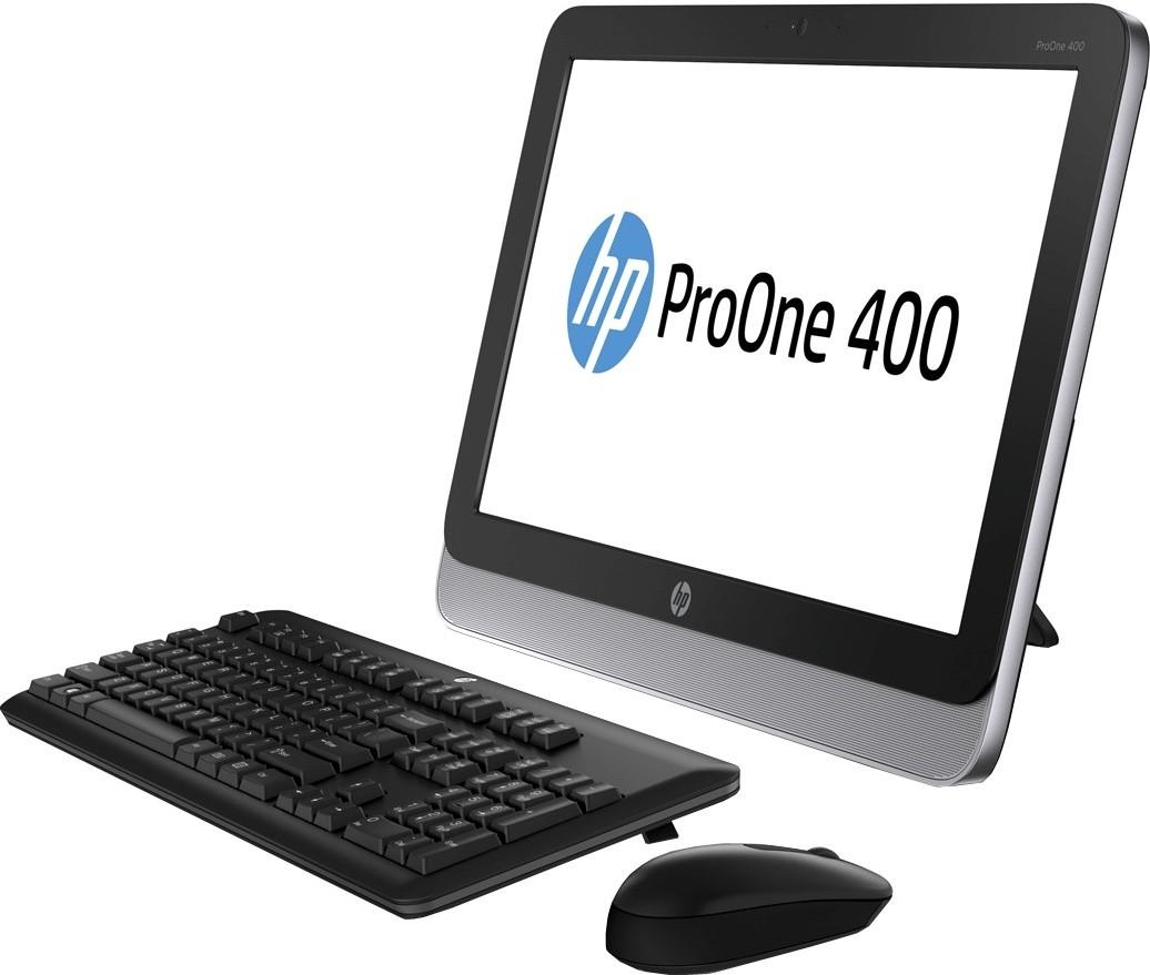 Моноблок HP ProOne 400 G1 AiO (19.5" Core i3-4130T 8GB DDR3-1600 SODIMM (1x8GB) 1TB Slim SuperMulti ODD Keyb Mouse WiFi BT Windows 8.1 Pro), D5U23EA