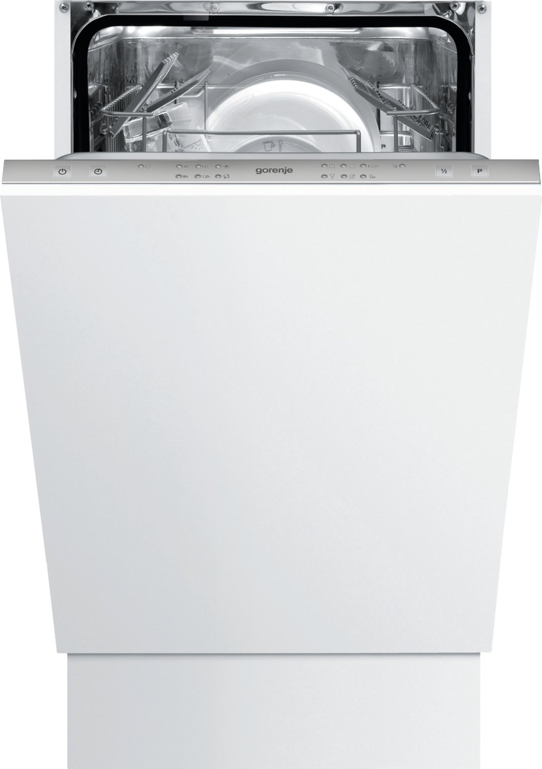 Встраиваемая посудомоечная машина GORENJE GV51212 (82x45x55 комплектов посуды, 6 программы, расход 9л, электронное управление)
