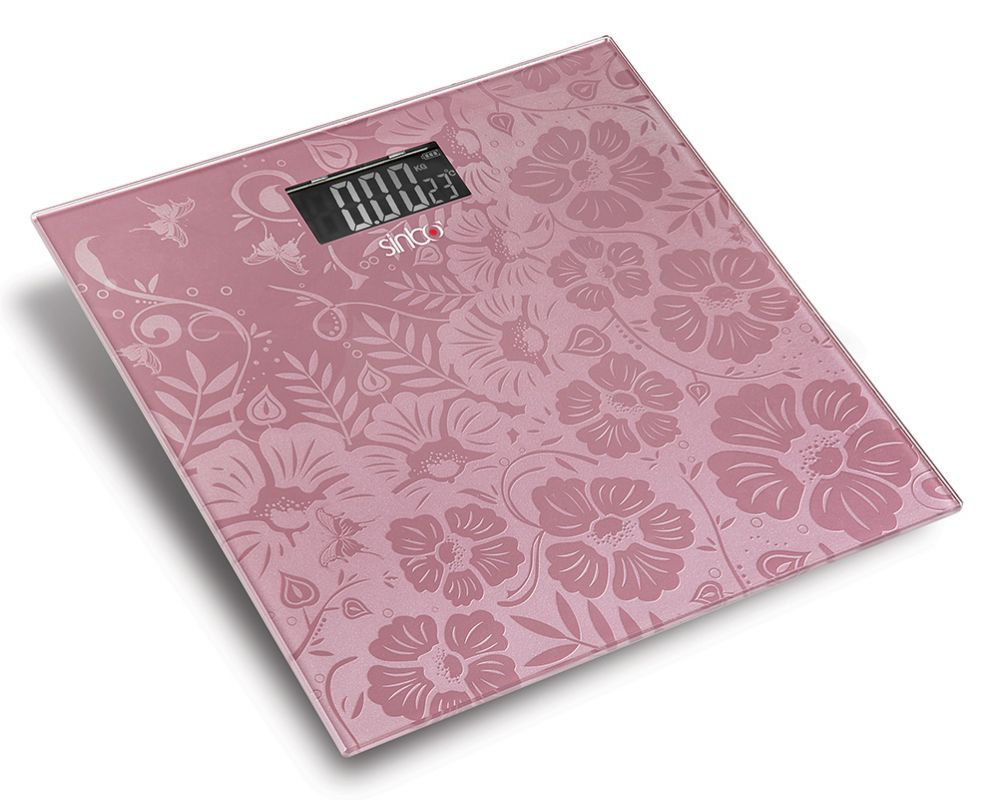 Весы напольные электронные Sinbo SBS 4445 макс.180кг розовый