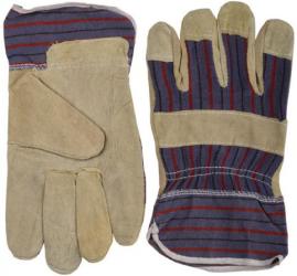 Перчатки STAYER "MASTER" рабочие комбинированные кожаные из спилка, XL
