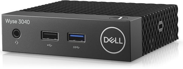 Тонкий клиент Dell Wyse 3040 (1.44)/2Gb/Flash: 8Gb/ThinOs/GbitEth/15W/3Y ProSupport/NO mouse/ NO keyboard/черный