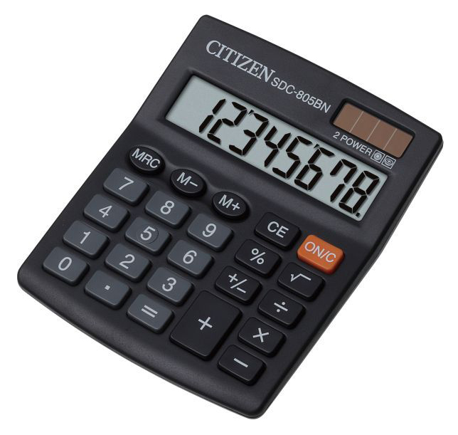 Калькулятор CITIZEN SDC-805BN, 8 разрядов