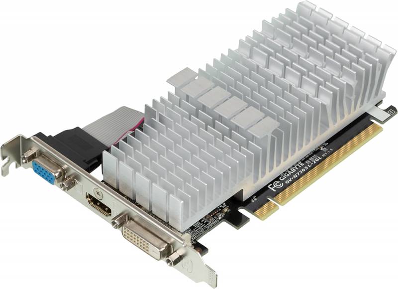 Видеокарта Gigabyte GeForce GT 730 (PCI-E 2048Mb 64bit DDR3 902/1800 DVIx1/HDMIx1/CRTx1/HDCP), GV-N730SL-2GL 