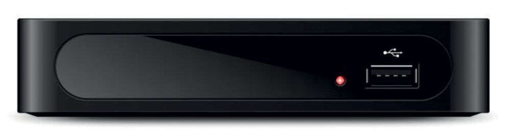 Ресивер DVB-T2 Hyundai H-DVB180 черный