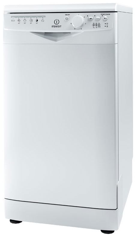 Посудомоечная машина INDESIT DSR 26B RU (6 программ, 10 комплектов, LED индикация, 10л за цикл, белая)