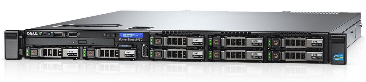 Платформа Dell PowerEdge R430 1U no HDD caps/ no CPUv4(2)/ no HS/ no memory(8+4)/ no controller/ no HDD UpTo(4)LFF/ DVDRW/ iDRAC8 Ent/ 4xGE/ no RPS(2u