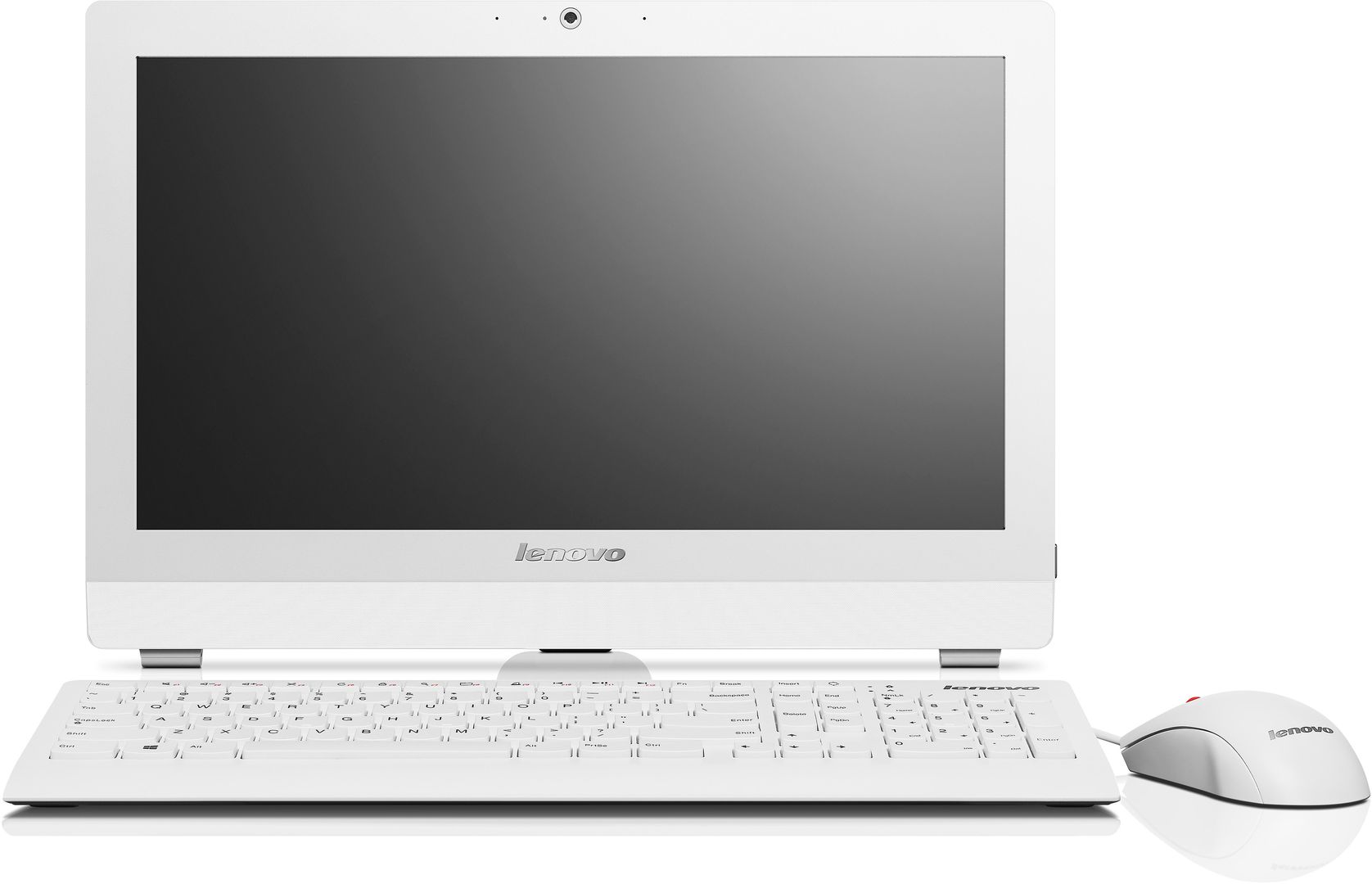 Моноблок Lenovo S20-00 19.5" HD+ P J2900 (2.41)/4Gb/500Gb/HDG/DVDRW/Free DOS/Eth/WiFi/BT/65W/клавиатура/мышь/Cam/белый 1600x900