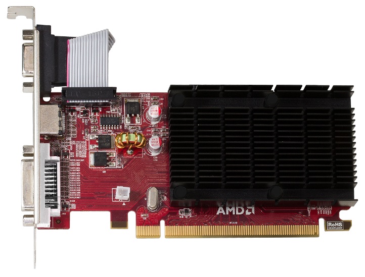 Видеокарта PowerColor PCI-E AX5450 1GBK3-SHEV4 AMD Radeon HD 5450 1024Mb 64bit DDR3 650/800 DVIx1/HDMIx1/CRTx1/HDCP oem