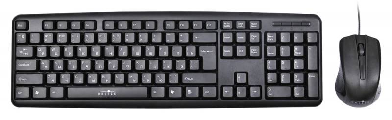 Клавиатура,Oklick 600M Keyboard USB, (kbd+mouse), MK-5330
