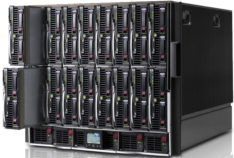 Сервер HP BladeSystem c7000 Sin-Phase, 10U Platinum Enclosure  2 PS (6up), 4 Fans (6up),, 681840-B21