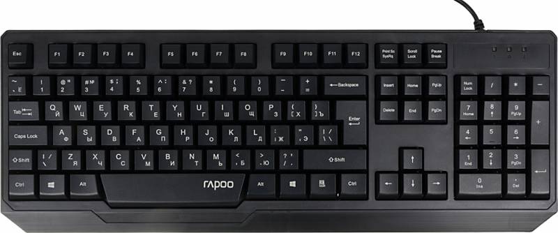 Клавиатура Rapoo N2210 черный USB 2.0