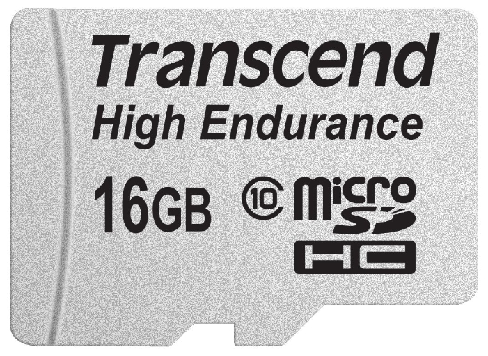 Карта памяти Transcend 16GB microSDHC Card UHS-I Class 10 High Endurance R/W 21/20 MB/s, TS16GUSDHC10V