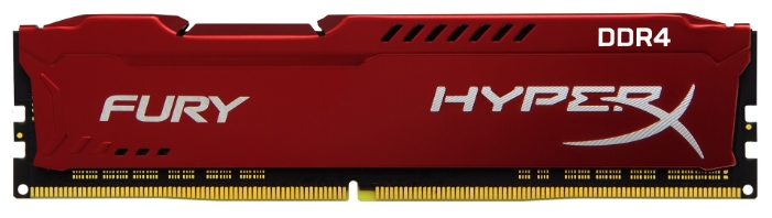 Память оперативная Kingston 8GB 2666MHz DDR4 CL16 DIMM HyperX FURY Red, HX426C16FR2/8