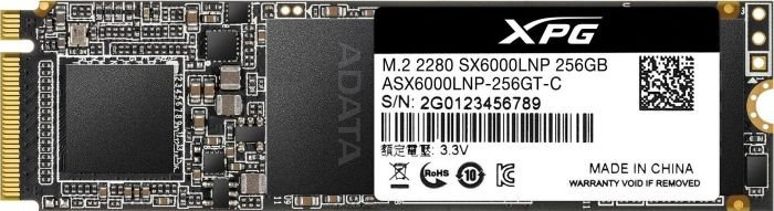 Накопитель SSD,256 GB,ADATA SX6000 Lite M.2 2280 PCI-Eх4, ASX6000LNP-256GT-C