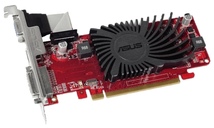 Видеокарта Asus AMD Radeon R5 230 (PCI-E 1024Mb 64bit DDR3 625/1200 DVIx1/HDMIx1/CRTx1/HDCP), R5230-SL-1GD3-L