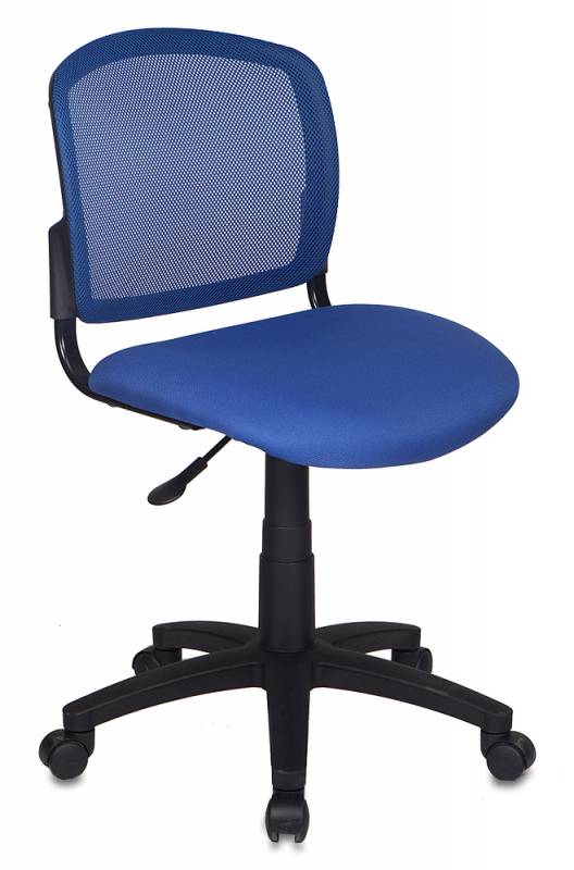 Кресло Бюрократ CH-296/BL/15-10 спинка сетка синий сиденье темно-синий 15-10