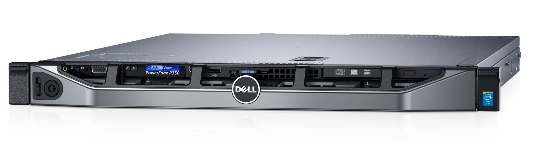 Сервер Dell PowerEdge R330 E3-1225v5 (3.3GHz, 4C), 8GB (1x8GB) UDIMM, No HDD (up to 4x3.5"), PERC H330, DVD+/-RW, Broadcom 5720 DP 1Gb LOM, iDRAC8 Ent