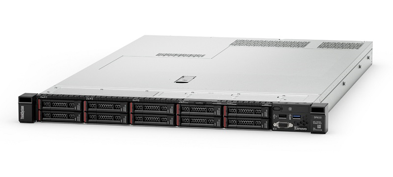 Сервер Lenovo TS ThinkSystem SR630 Rack 1U,Xeon Silver 4110 8C (2.1GHz/85W), 16GB/2666MHz/1.2V RDIMM, noHDD 2,5"(up to 8),SR 930-8i (2GB Flash), noDVD