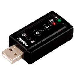 Звуковая карта Hama USB H-51620 (C-Media CM108) 7.1 oem