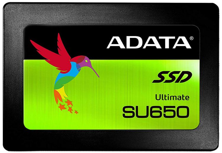 Твердотельный накопитель ADATA 240GB SSD SU650 TLC 2.5" SATAIII 3D NAND, SLC cach / without 2.5 to 3.5 brackets / blister, ASU650SS-240GT-R