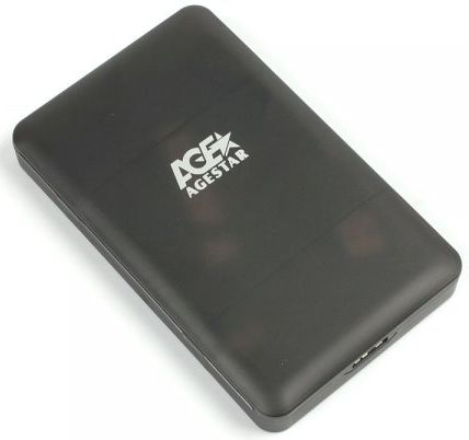 Корпус внешний для SATA HDD/SSD 2.5",USB 3.1,AgeStar,Black, 31UBCP3
