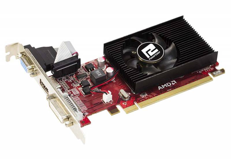 Видеокарта PowerColor PCI-E AXR5 230 2GBK3-LHE BULK AMD Radeon R5 230 2048Mb 64bit DDR3 625/1000 DVIx1/HDMIx1/CRTx1/HDCP oem low profile